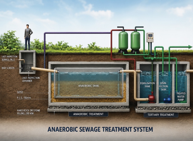 ECO-STP Anaerobic Sewage Treatment Process